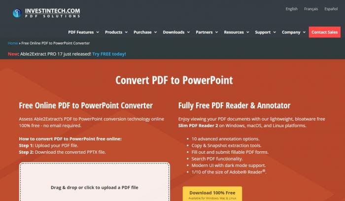 free pdf to ppt converter_investintech